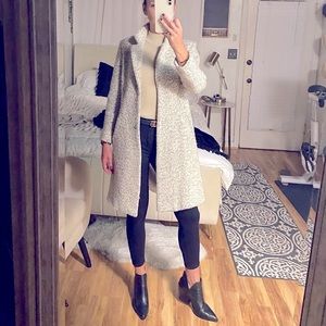 Trench coat in white/grey blended color | Size S